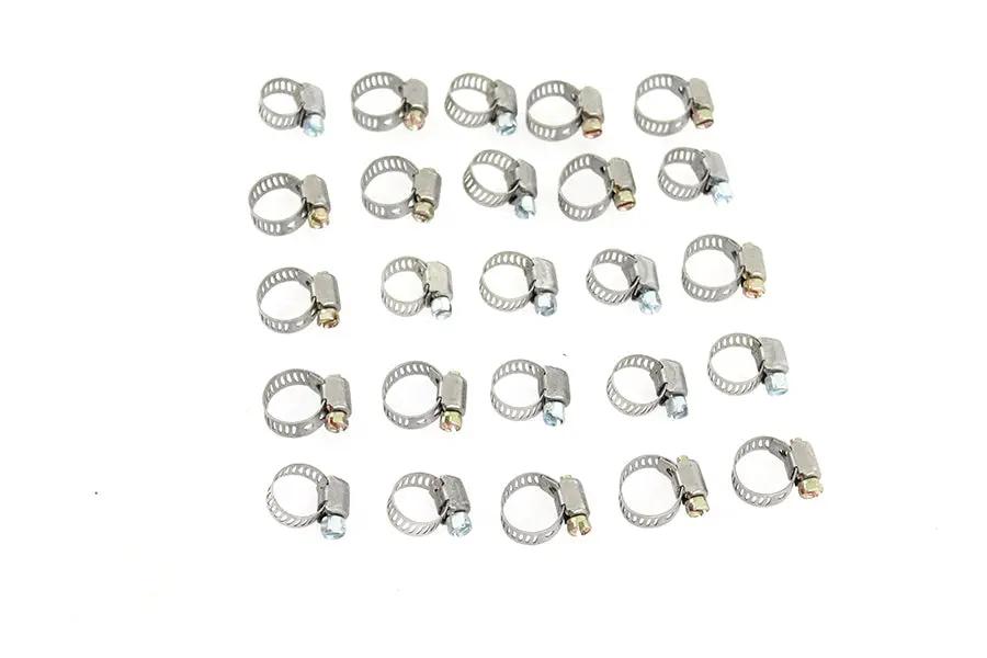 V-Twin Fuel Line Hose Clamp Stainless Steel - Part No. 03-6202-25 by V-Twin