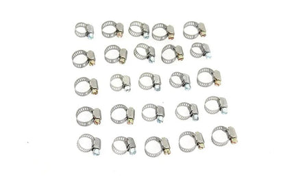 V-Twin Fuel Line Hose Clamp Stainless Steel - Part No. 03-6202-25 by V-Twin