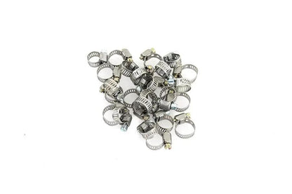 V-Twin Fuel Line Hose Clamp Stainless Steel - Part No. 03-6202-25 by V-Twin