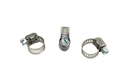 V-Twin Fuel Line Hose Clamp Stainless Steel - Part No. 03-6202-25 by V-Twin