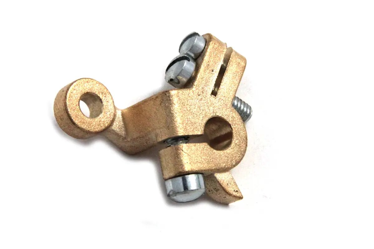V-Twin Brass Knucklehead Carburetor Throttle Lever (Part #35-0445) by V-Twin