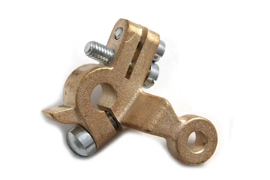 V-Twin Brass Knucklehead Carburetor Throttle Lever (Part #35-0445) by V-Twin