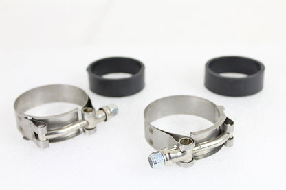 Sifton 13435 Power Intake Manifold Clamp Kit with Flat Seals for Harley-Davidson FL and FX