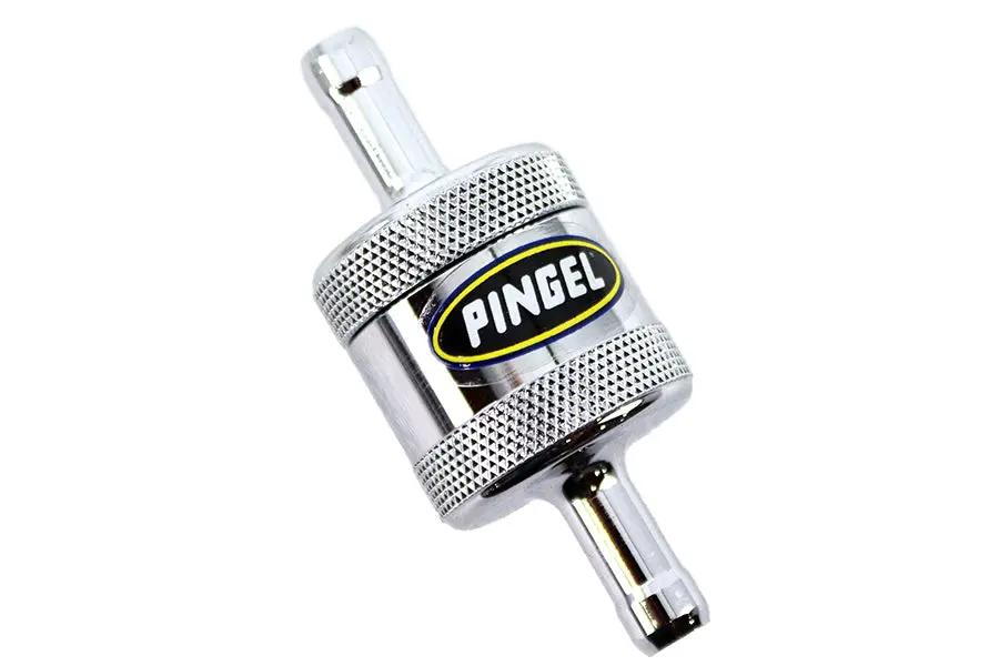 Pingel Inline Fuel Filter Chrome Part SS1C for High-Flow Gas and Carburetor Applications by Pingel