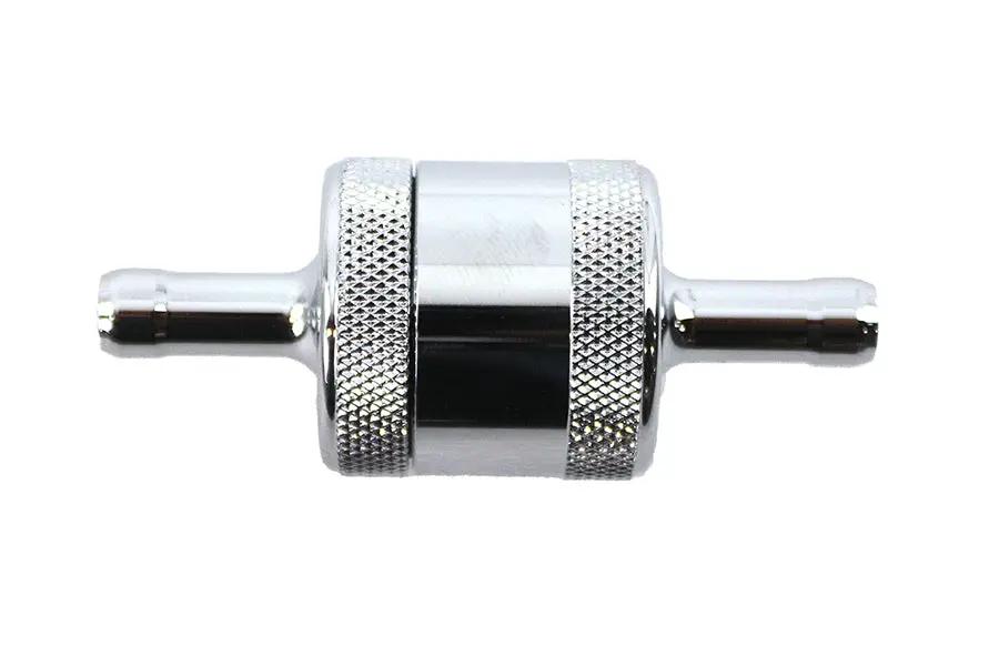 Pingel Inline Fuel Filter Chrome Part SS1C for High-Flow Gas and Carburetor Applications by Pingel