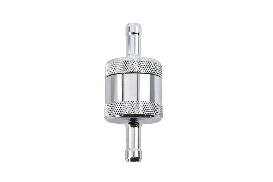Pingel Inline Fuel Filter Chrome Part SS1C for High-Flow Gas and Carburetor Applications by Pingel