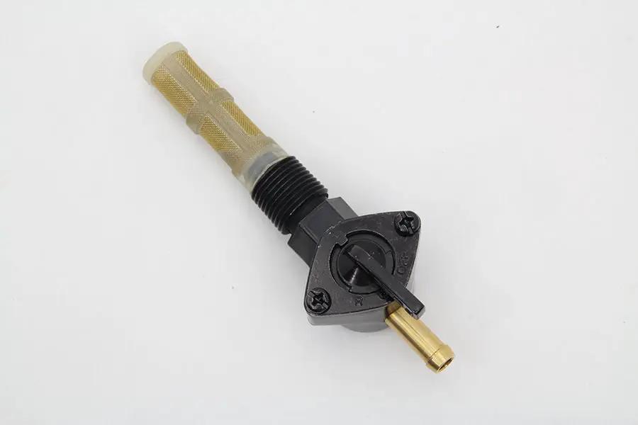V-Twin Petcock Straight Outlet Black for Harley Davidson FL (1965-1974) by V-Twin