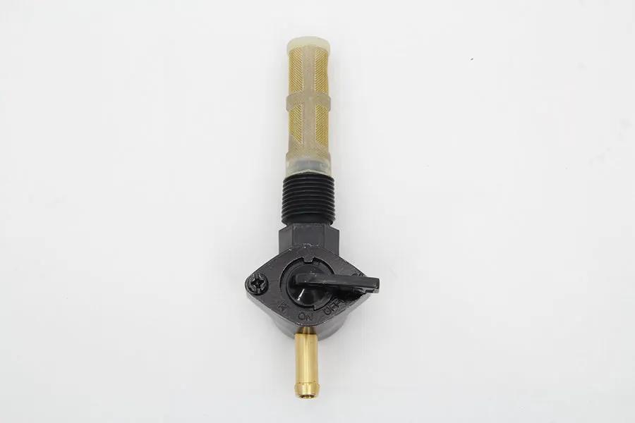 V-Twin Petcock Straight Outlet Black for Harley Davidson FL (1965-1974) by V-Twin