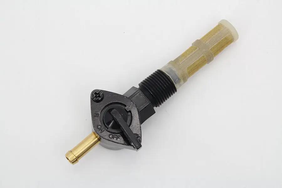 V-Twin Petcock Straight Outlet Black for Harley Davidson FL (1965-1974) by V-Twin