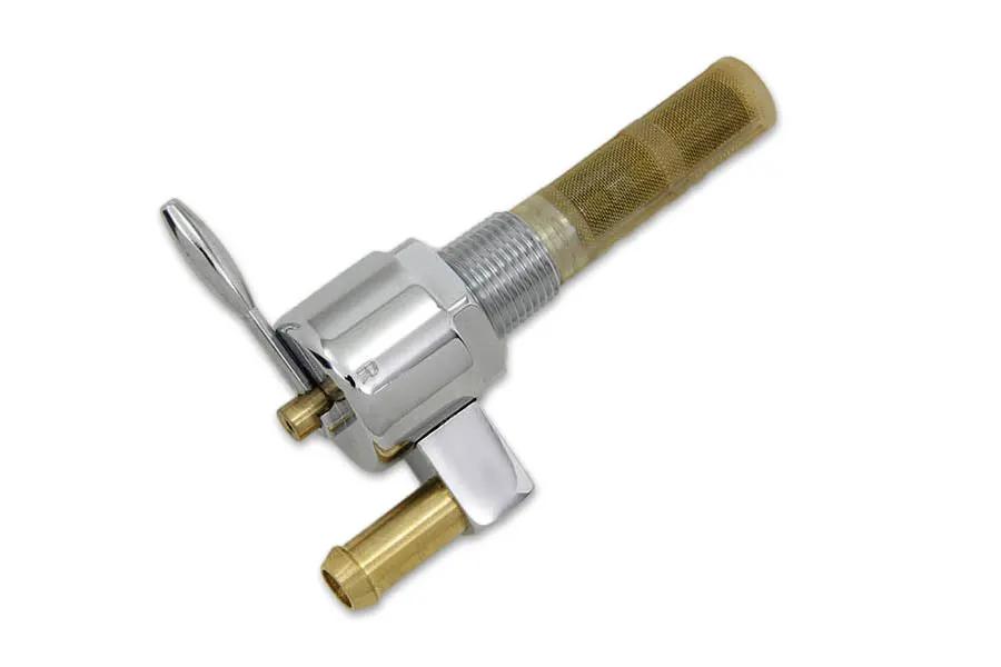Sifton Chrome Petcock Down Facing for Harley Davidson FL Models (Part #03-0073) by Sifton