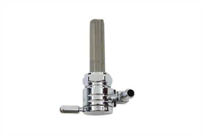 Sifton Chrome Ball Petcock with Backward Outlet and Nut for Harley Davidson FL Models by Sifton