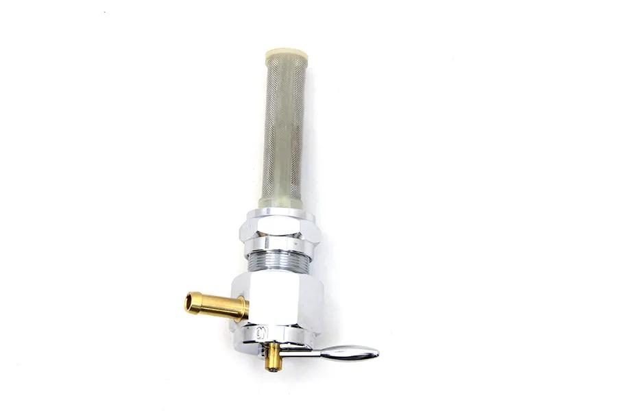 Sifton Chrome Hex Petcock with Inward Facing Outlet for Harley Davidson FL (1975-1984) by Sifton
