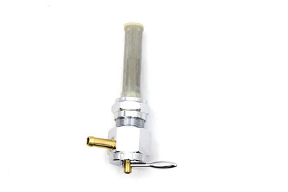 Sifton Chrome Hex Petcock with Inward Facing Outlet for Harley Davidson FL (1975-1984) by Sifton