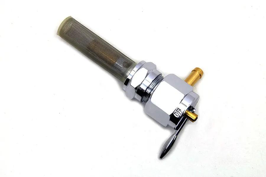 Sifton Chrome Hex Petcock Forward Facing for Harley Davidson FL (1975-1984) by Sifton