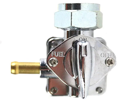 V-Twin Vacuum Petcock Fuel Valve Chrome for Harley Davidson FLT and FLST Models by V-Twin