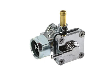 V-Twin Vacuum Petcock Fuel Valve Chrome for Harley Davidson FLT and FLST Models by V-Twin