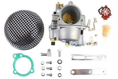 V-Twin OKO Shorty 47mm Carburetor Kit for Custom Motorcycle Applications by V-Twin