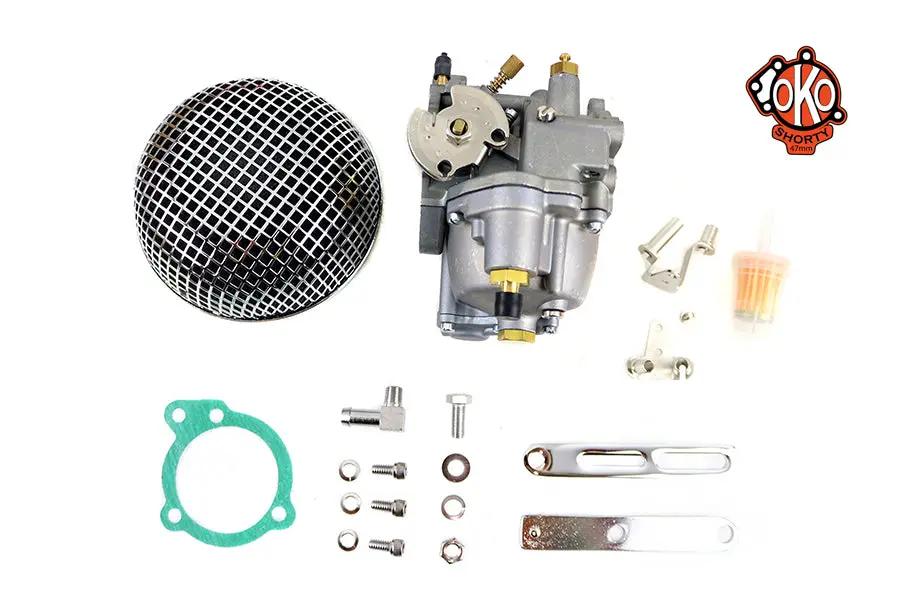 V-Twin OKO Shorty 47mm Carburetor Kit for Custom Motorcycle Applications by V-Twin