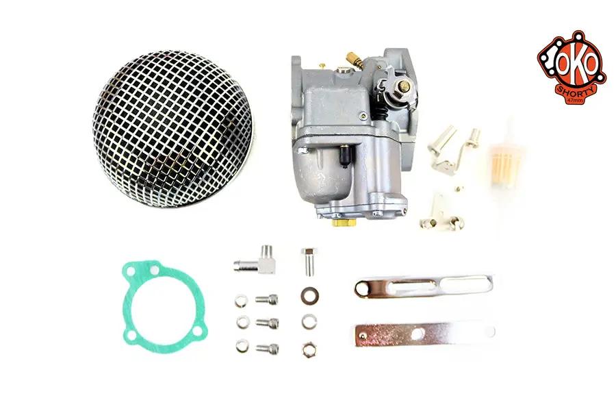 V-Twin OKO Shorty 47mm Carburetor Kit for Custom Motorcycle Applications by V-Twin