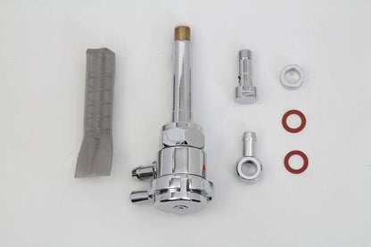 Sifton Chrome Petcock with Adjustable Fuel Outlet for Harley Davidson FL (1975-1984) by Sifton