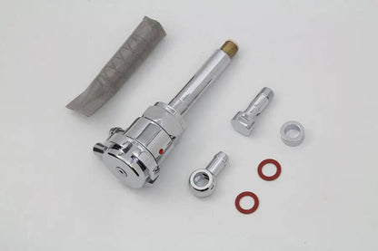 Sifton Chrome Petcock with Adjustable Fuel Outlet for Harley Davidson FL (1975-1984) by Sifton