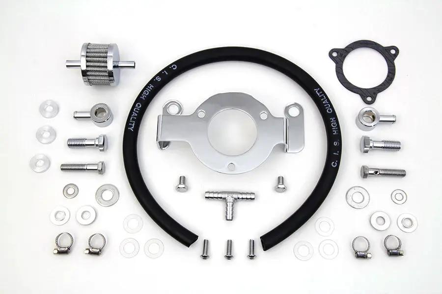 Crankcase Breather and Bracket Kit by V-Twin