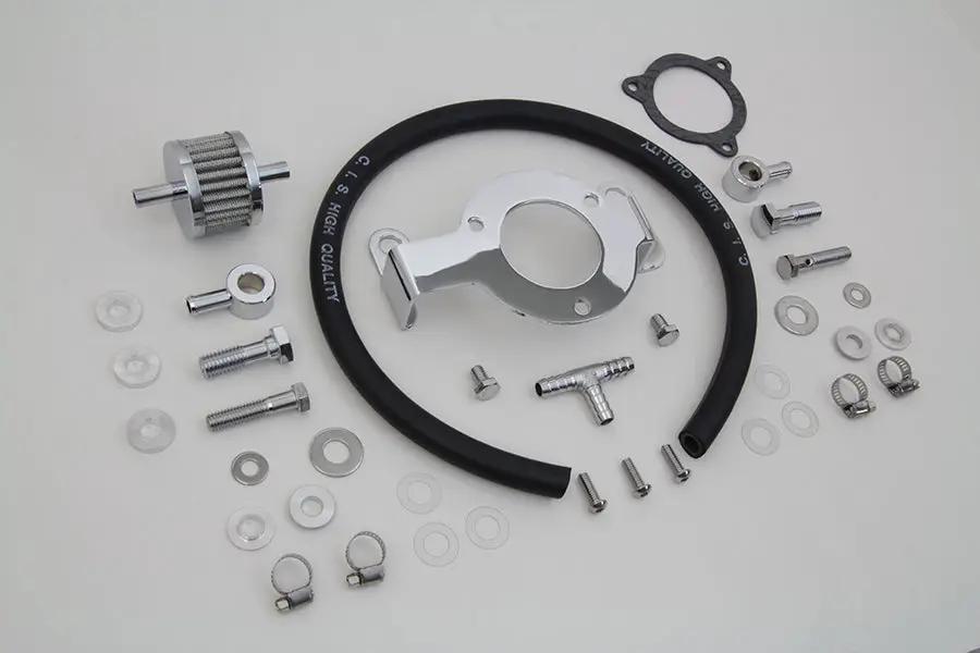 Crankcase Breather and Bracket Kit by V-Twin