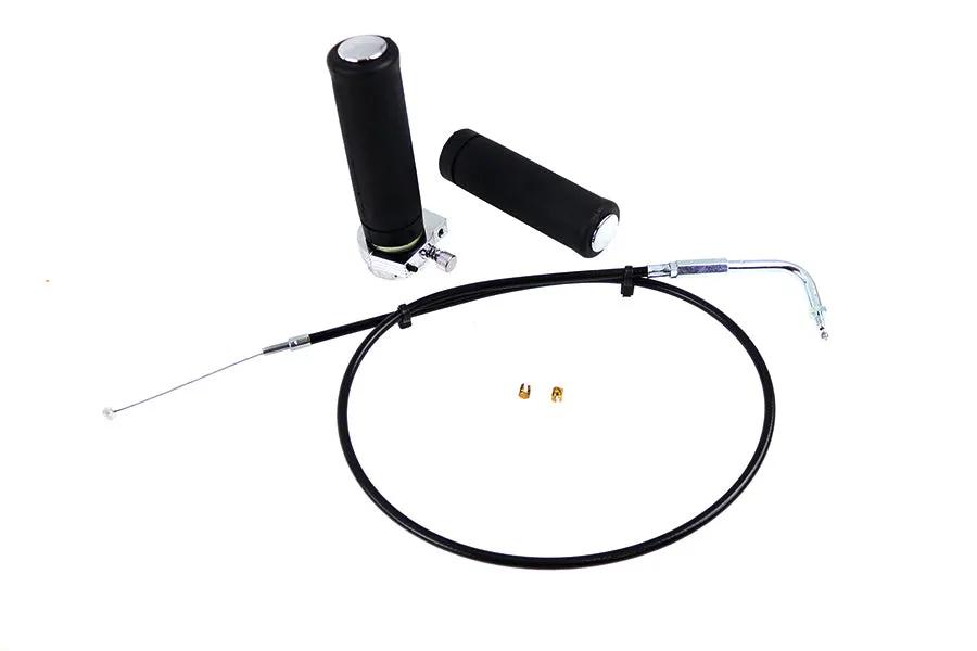 V-Twin Handlebar Throttle Cable Assembly for Harley Davidson FX and FL Models – Part H17-0578 by V-Twin