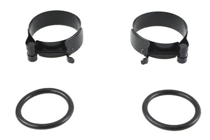 V-Twin Black Intake Manifold Clamp Set for Harley Davidson FL Models by V-Twin