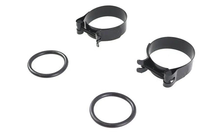 V-Twin Black Intake Manifold Clamp Set for Harley Davidson FL Models by V-Twin