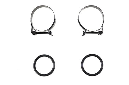 V-Twin Black Intake Manifold Clamp Set for Harley Davidson FL Models by V-Twin