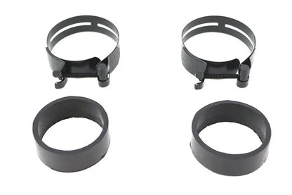 V-Twin Black Intake Manifold Clamp Set (Part No. 35-0709) for Harley Davidson FL and FX Models by V-Twin