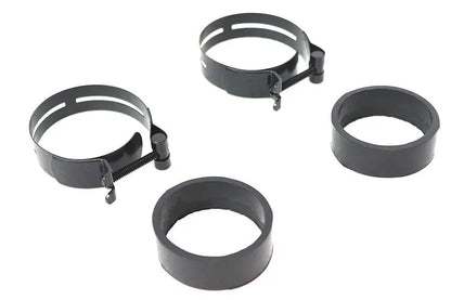 V-Twin Black Intake Manifold Clamp Set (Part No. 35-0709) for Harley Davidson FL and FX Models by V-Twin