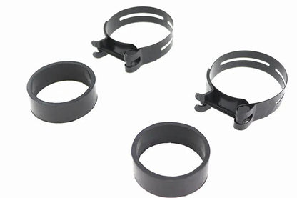 V-Twin Black Intake Manifold Clamp Set (Part No. 35-0709) for Harley Davidson FL and FX Models by V-Twin
