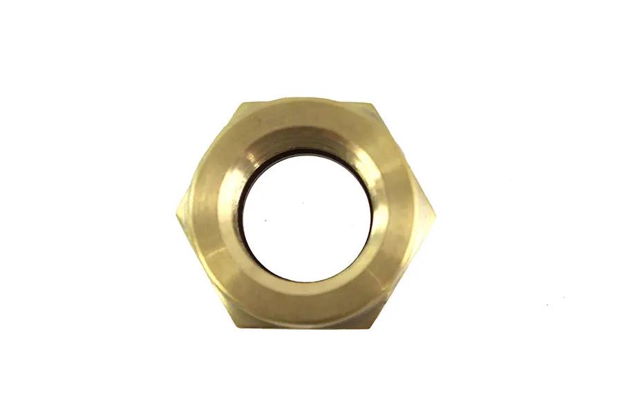 V-Twin 62283N Brass 3/8 NPT to 22mm Petcock Nut for Harley Davidson Fx Models by V-Twin