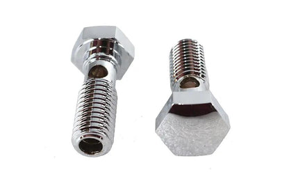 V-Twin Breather Banjo Bolt Set Chrome for Harley Davidson FXST & FLST Models by V-Twin