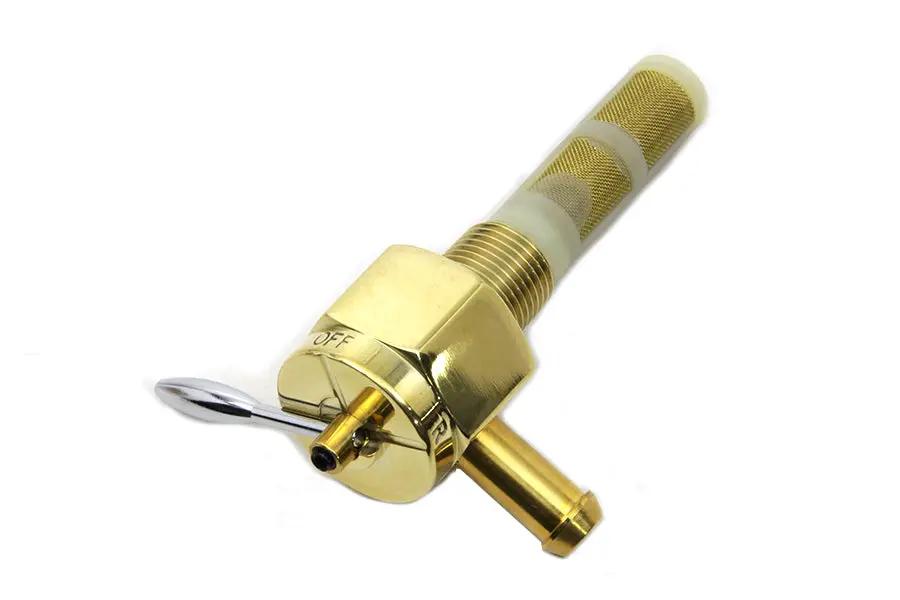 Sifton Brass Hex Petcock 90° Right Hand Spigot for Harley Davidson FL (1965-1974) by Sifton