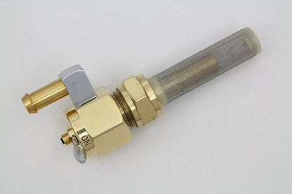 Sifton Brass Hex Petcock Inward Spigot with Nut - Part No. 03-0058BR for Harley Davidson FL (1975-1984) by Sifton
