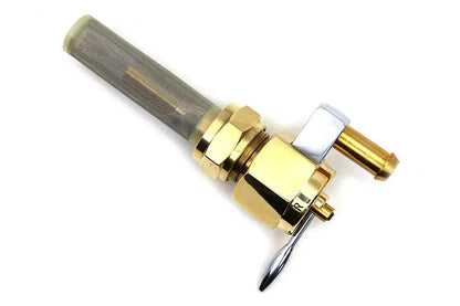 Sifton Brass Hex Petcock Inward Spigot with Nut - Part No. 03-0058BR for Harley Davidson FL (1975-1984) by Sifton