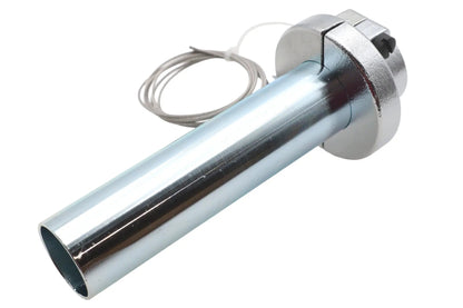 V-Twin 1/4 Inch Turn Twist Grip Assembly with Chrome Finish by V-Twin