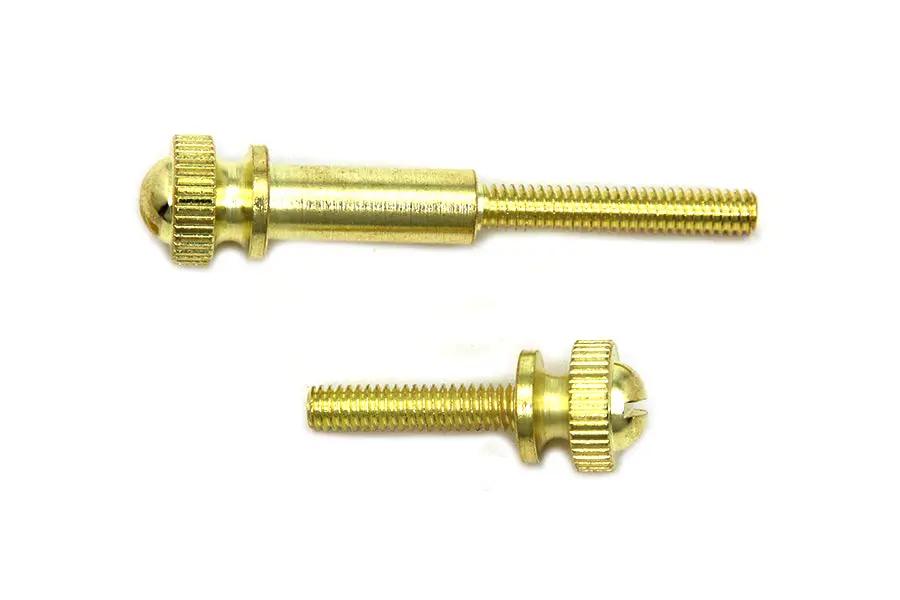 V-Twin OKO Shorty Carburetor Adjuster Screw Set Brass – 63623 by V-Twin