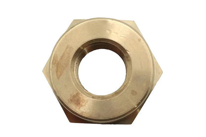 V-Twin 003941 Brass Petcock Adapter Nut for 1/4 inch NPT to 22mm Fuel Tank Connection by V-Twin