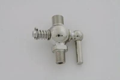 V-Twin Replica Petcock Nickel Plated for Harley Davidson Models 1915-1939 by V-Twin