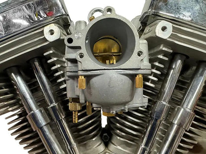 V-Twin Shorty Carburetor Petcock Brass with Rotary Shut-Off Design by V-Twin