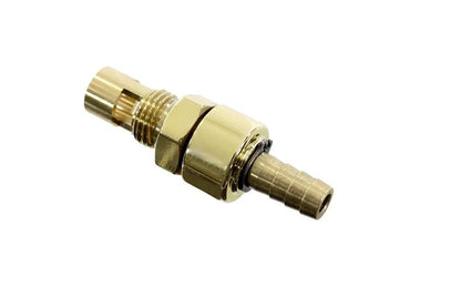 V-Twin Shorty Carburetor Petcock Brass with Rotary Shut-Off Design by V-Twin