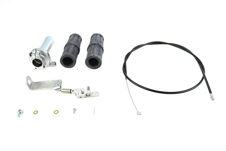 V-Twin 35-0968 1/4 inch Turn Linkert Throttle Kit for Harley Davidson FL (1948-1957) by V-Twin