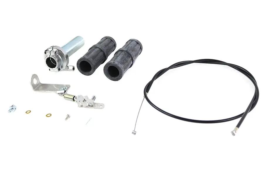 V-Twin 35-0968 1/4 inch Turn Linkert Throttle Kit for Harley Davidson FL (1948-1957) by V-Twin