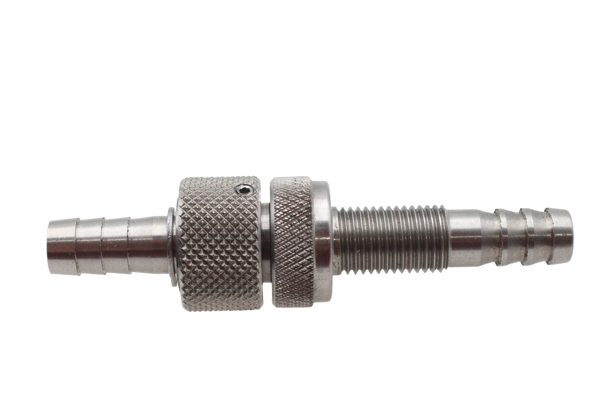 V-Twin Rotary Petcock Stainless Steel - 3/8 x 24 Inch Hex Jam Nut Compatible