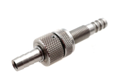 V-Twin Rotary Petcock Stainless Steel - 3/8 x 24 Inch Hex Jam Nut Compatible