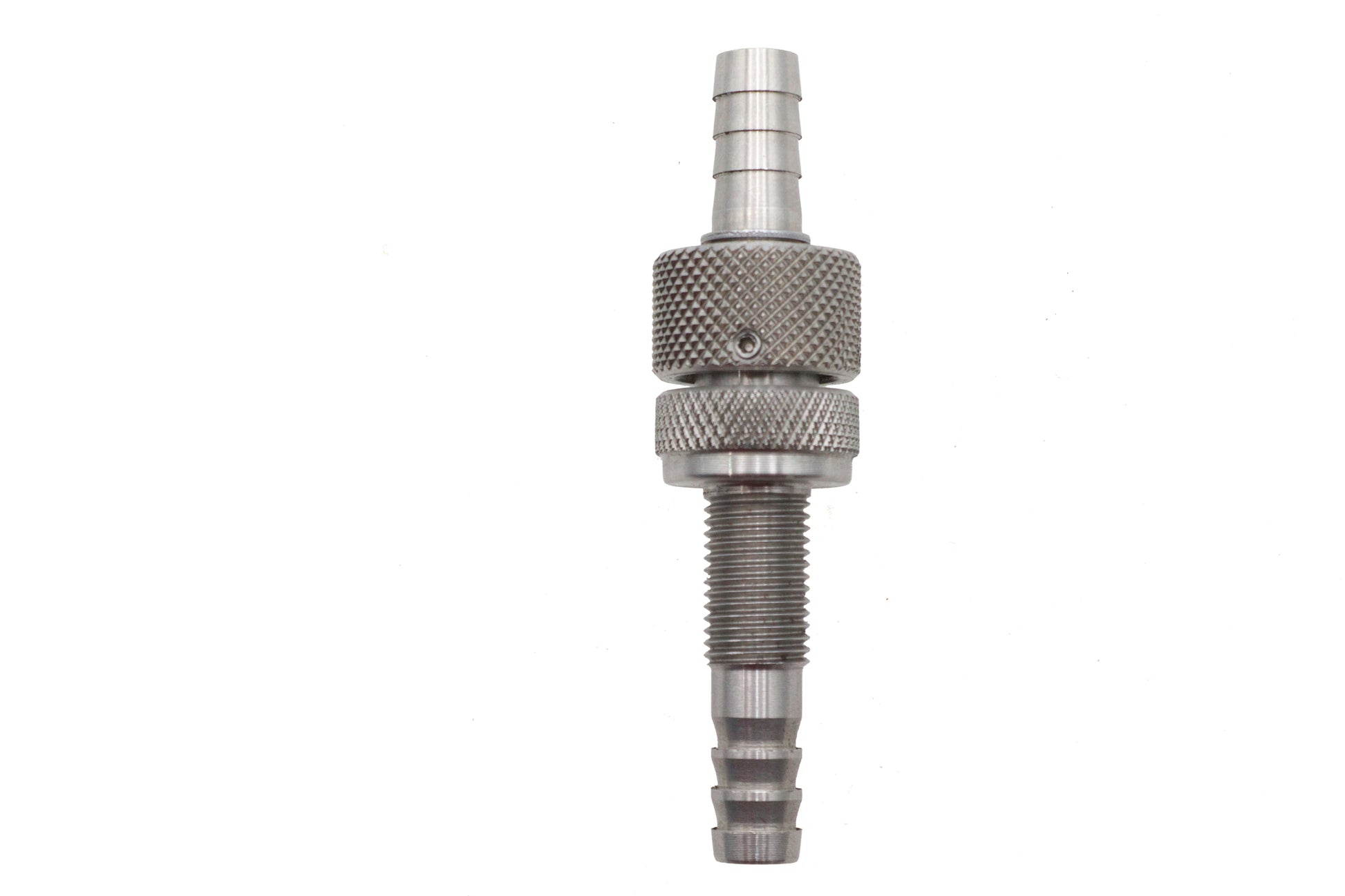 V-Twin Rotary Petcock Stainless Steel - 3/8 x 24 Inch Hex Jam Nut Compatible